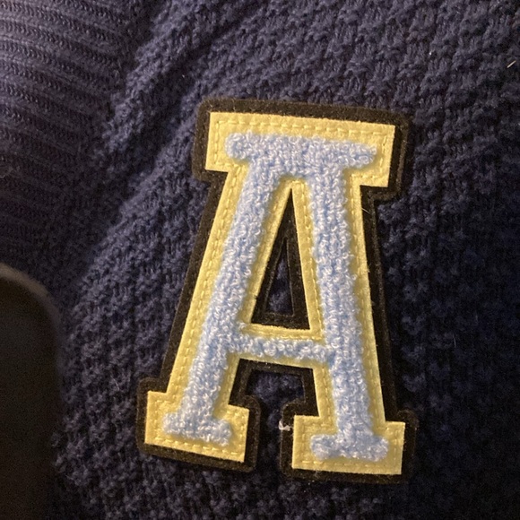 Aerie oversized varsity letter cardigan size S - Picture 7 of 9